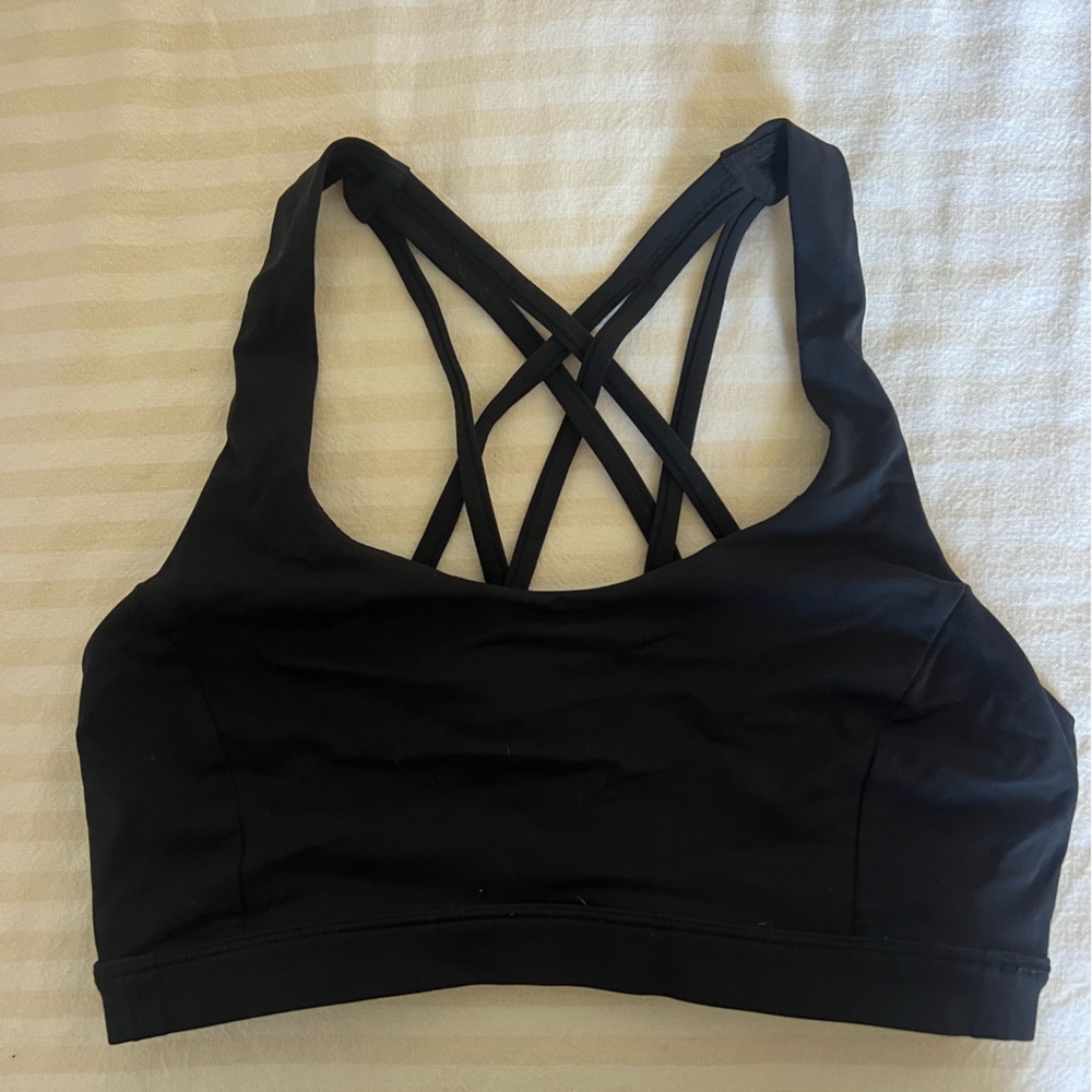 Black lululemon energy Sports Bra